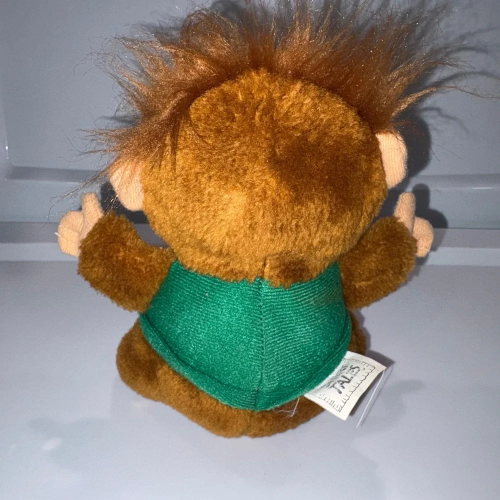 Vintage Bogey Orangutan Plush Toy 80s Collectible Brown Hallmark Shirt Tales